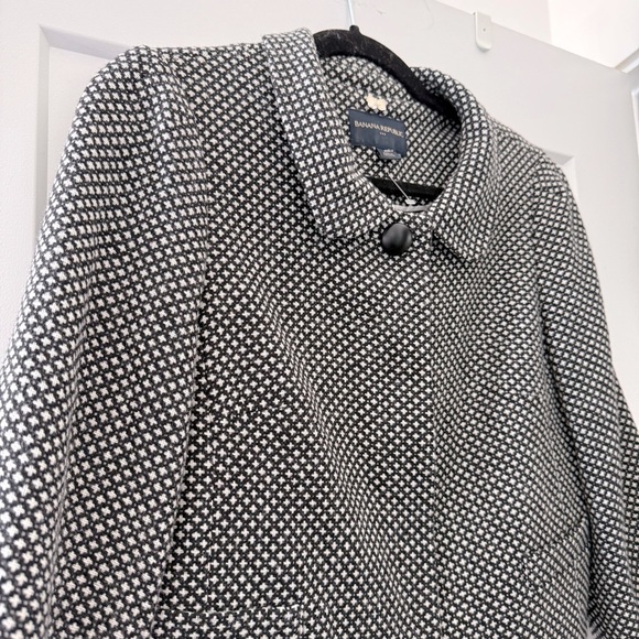 Vintage black & white wool tweed 2-piece blazer and skirt suit - size 4 (Small) - Picture 1 of 8